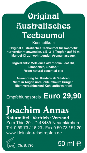 Original Australisches Teebaumöl